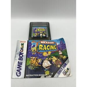 Nintendo Game Boy Color Nicktoons Racing Game And Manual Tested Authentic